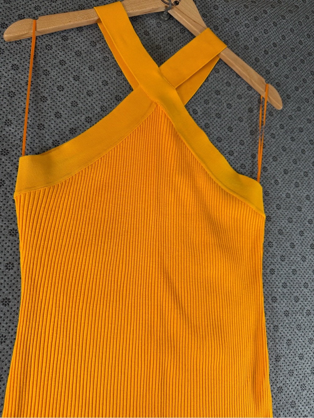 Zara Ribbed Cross-Neck Maxi Dress - Picture 3 of 9